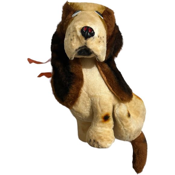Rare Vintage La Mar Basset Hound Dog Flocked Plush Realistic Stuffed Animal HTF - Picture 16 of 16